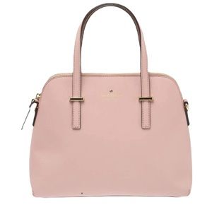 Kate Spade Blush Pink Leather Shoulder Bag 9" tall 13" wide 5" deep
